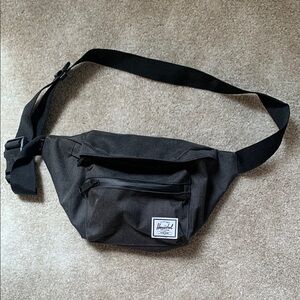 Herschel Supply Company Black Belt Bag with Adjustable Strap